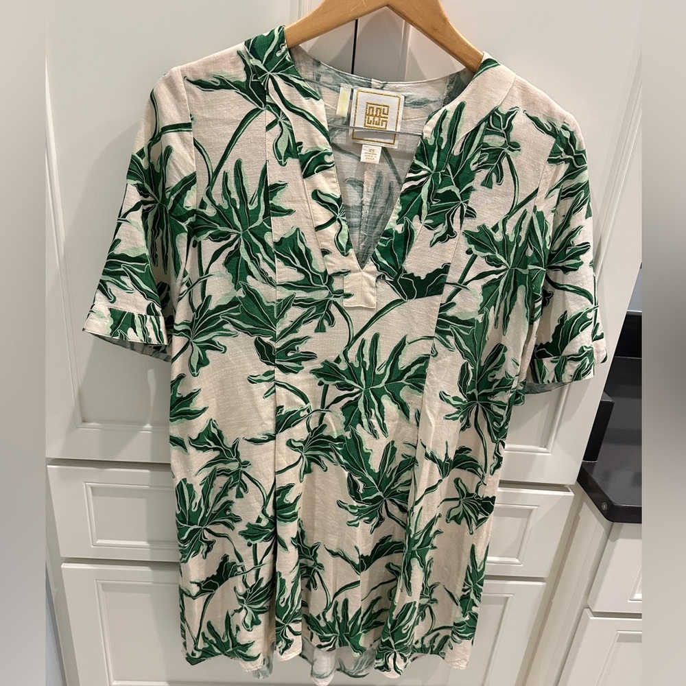 Emily McCarthy Palm Print Dress